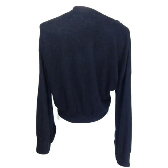Z Supply V-Neck Split Sleeve Crop Knit Top - Picture 3 of 3